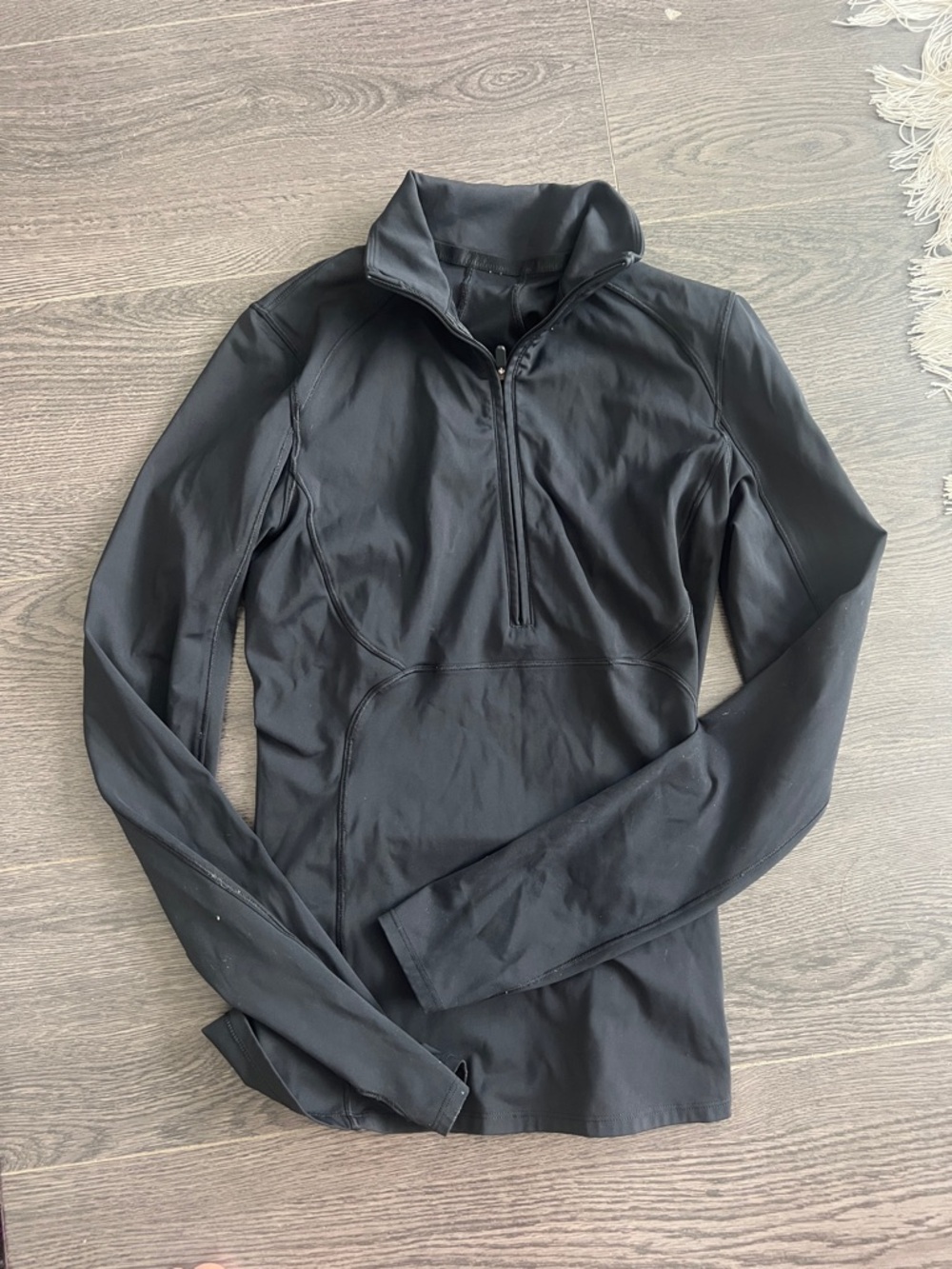 lululemon athletica Black Half-Zip Long Sleeve Jacket